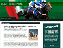 Tablet Screenshot of dubai-horse-racing.com